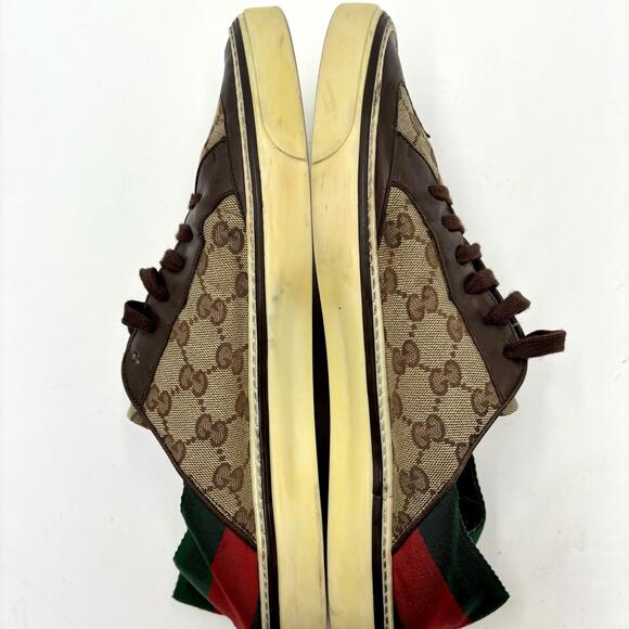 Gucci Coda Guccissima sneakers red green web - Picture 5 of 13